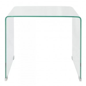 Mesa de centro vidrio templado 49.5x50x45 cm claro H