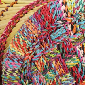 Taburetes de bambú 2 unidades con detalles chindi H