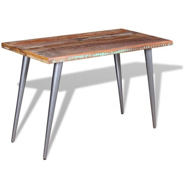 Mesa de comedor madera maciza reciclada 120x60x76 cm M 5