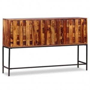 Aparador de madera maciza de sheesham 120x30x80 cm H