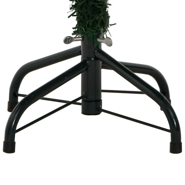 Árbol de Navidad artificial con bisagras y nieve flocada 150 cm M 5