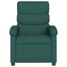 Sillón reclinable de tela verde oscuro 3
