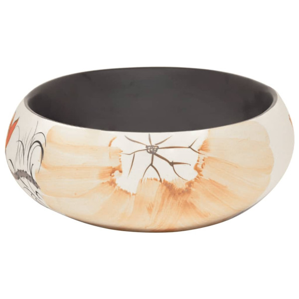 Lavabo sobre encimera ovalado cerámica multicolor 59x40x15 cm M 5