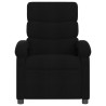 Sillón reclinable de masaje de tela negro 4