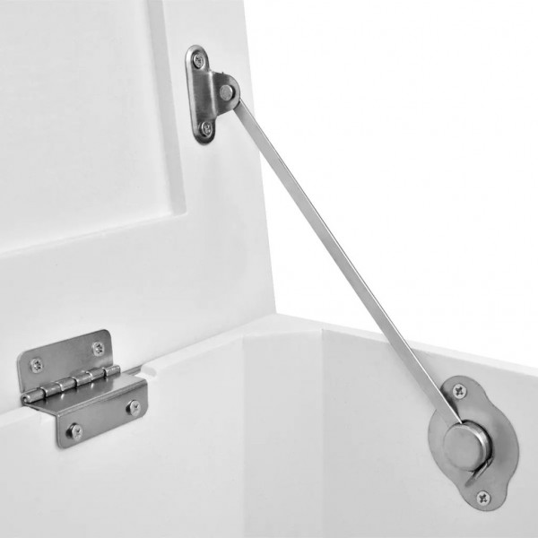 Conjunto de arcas de arrumação 2 pcs branco M 5