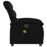 Sillón de masaje reclinable cuero sintético negro 5