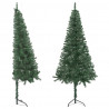 Árbol de Navidad artificial de esquina verde 210 cm PVC 2
