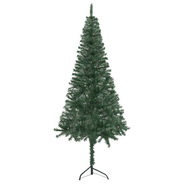 Árvore de Natal artificial de canto verde 210 cm PVC M 3