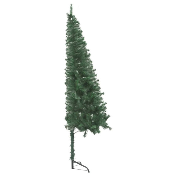 Árvore de Natal artificial de canto verde 210 cm PVC M 4