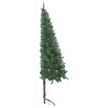 Árbol de Navidad artificial de esquina verde 210 cm PVC 4