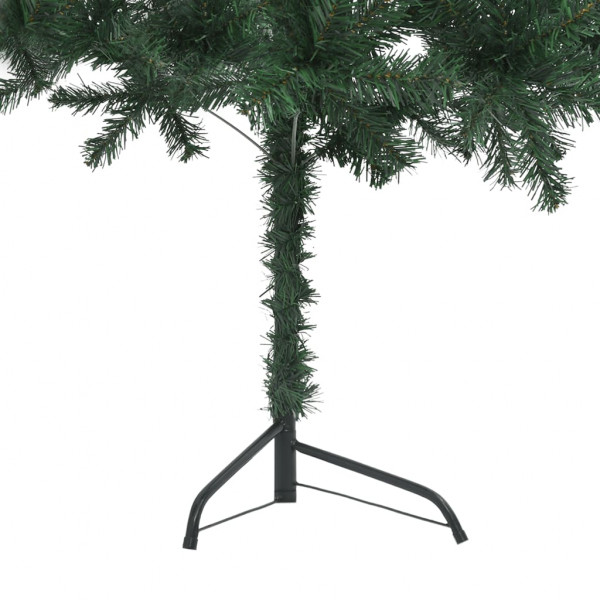 Árvore de Natal artificial de canto verde 210 cm PVC M 5