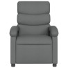 Sillón de masaje reclinable de tela gris oscuro 4