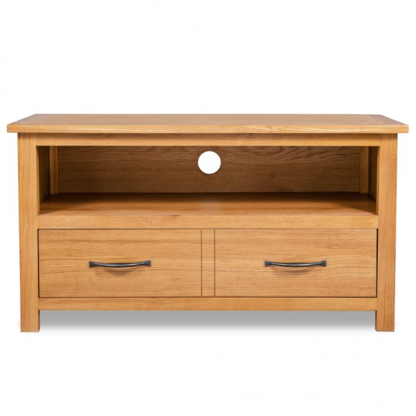 Mueble para el televisor de madera maciza de roble 90x35x48 cm M 3