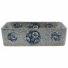 Lavabo de encimera rectangular cerámica multicolor 46x35.5x13cm 3