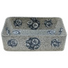 Lavabo de encimera rectangular cerámica multicolor 46x35.5x13cm 4