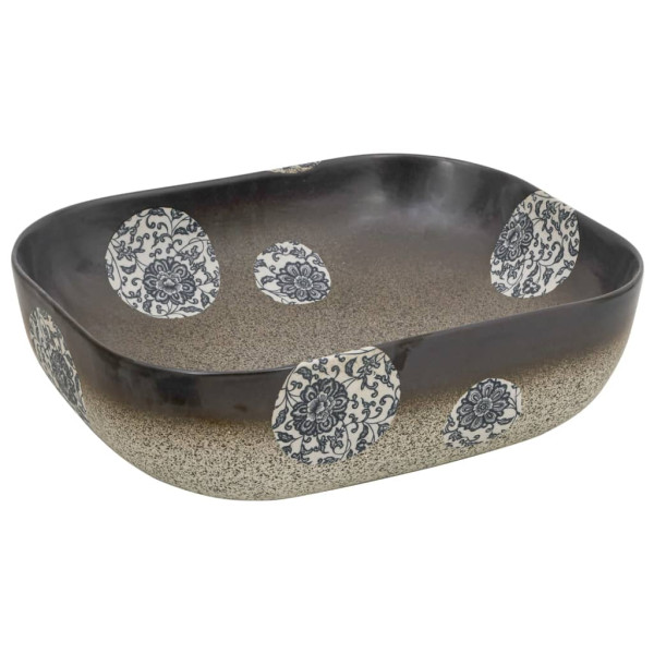 Lavabo encimera rectangular cerámica multicolor 48x37.5x13.5cm M 2