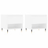 Mesas de centro 2 pcs 50x46x50 cm derivados de madeira branco 2