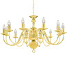 Lustre de 12 lâmpadas E14 dourado 2