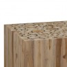 Mesa de centro de madera de teca genuina 50x50x35 cm 4