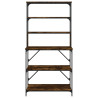Estante 6 prateleiras 90x40x180cm deriv.madeira carvalho fumado 4