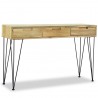 Mesa consola 120x35x76 cm madera de teca maciza 3
