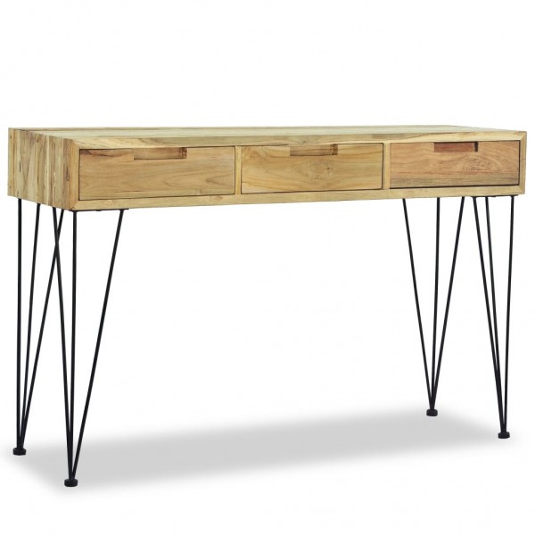 Mesa consola 120x35x76 cm madera de teca maciza M 4