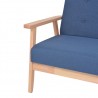 Sillón de tela azul 4