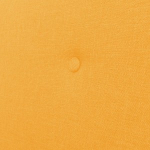 Sofá de 2 plazas de tela amarillo H