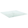 Tablero mesa diseño mármol vidrio templado blanco 50x50 cm 6 mm 2