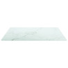Tablero mesa diseño mármol vidrio templado blanco 50x50 cm 6 mm 3