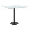 Tablero mesa diseño mármol vidrio templado blanco 50x50 cm 6 mm 4