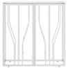 Mesa consola 70x30x70 cm aço inoxidável e vidro 3