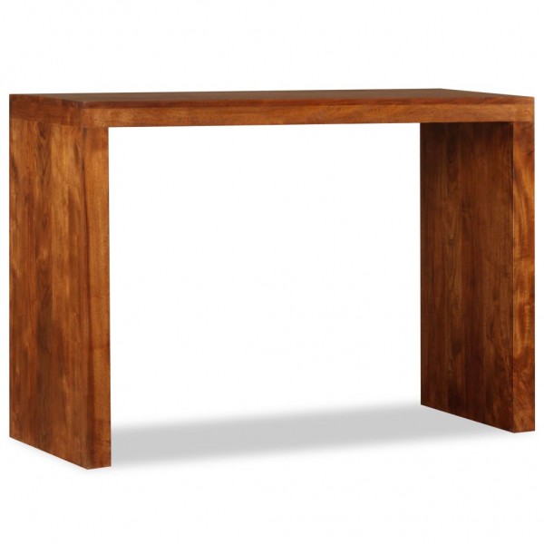Mesa consola Madera sólida con acabado miel 110x40x76 cm M 3