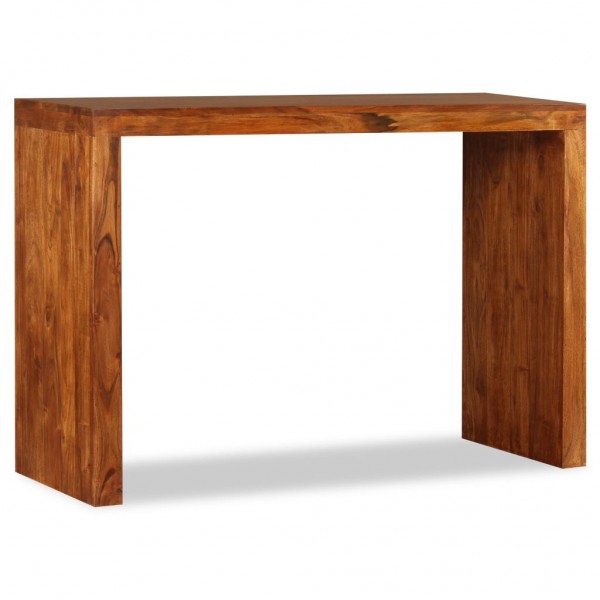 Mesa consola Madera sólida con acabado miel 110x40x76 cm M 5