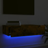 Mueble de TV con luces LED roble ahumado 60x35x15.5 cm 4