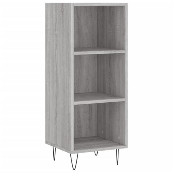Aparador alto madera contrachapada gris Sonoma 34.5x34x180 cm M 5