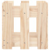 Jardinera con diseño de valla madera maciza de pino 30x30x30 cm 5