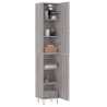 Aparador alto madera contrachapada gris Sonoma 34.5x34x180 cm 3