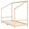 Estructura de cama de niños madera maciza de pino 2x(90x160) cm 4