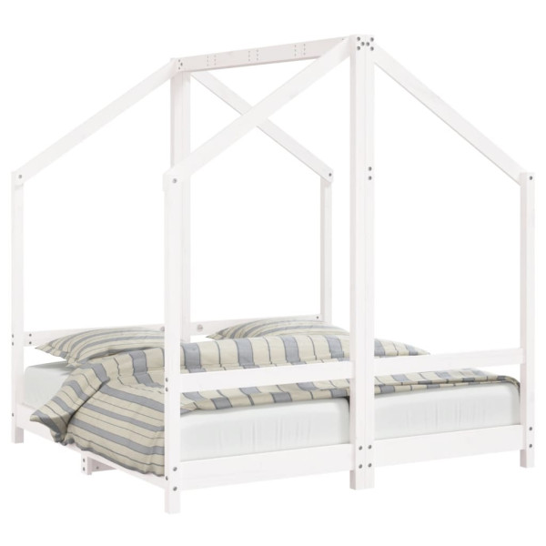 Estructura de cama para niños madera de pino blanco 2x(70x140) M 2