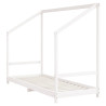 Estrutura de cama infantil 2x(80x200) cm pinho maciço branco 4
