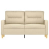 Sofá de 2 plazas de tela color crema 120 cm 3