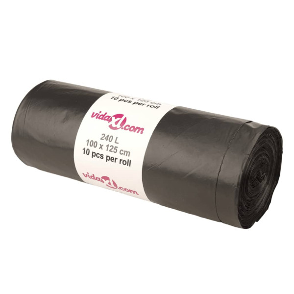 Sacos do lixo 150 pcs 240 L preto M 2