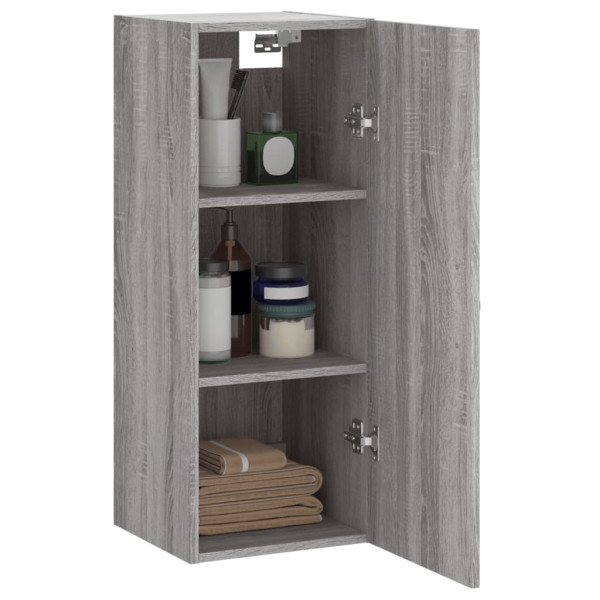 Armario de pared madera de ingeniería gris Sonoma 34.5x34x90 cm M 4