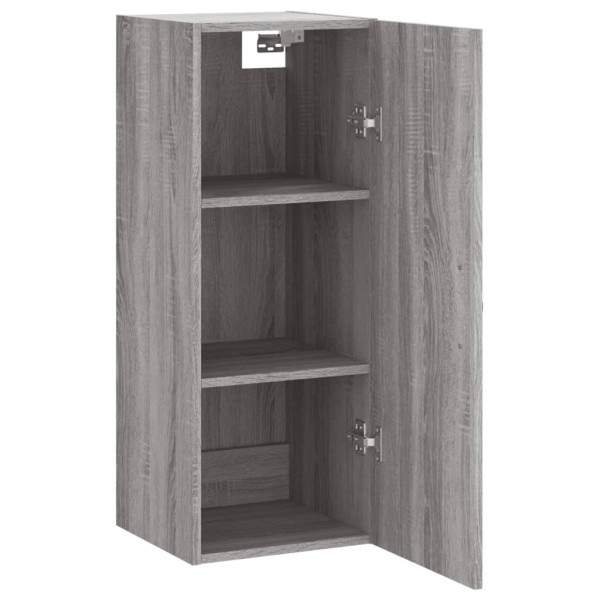 Armario de pared madera de ingeniería gris Sonoma 34.5x34x90 cm M 5