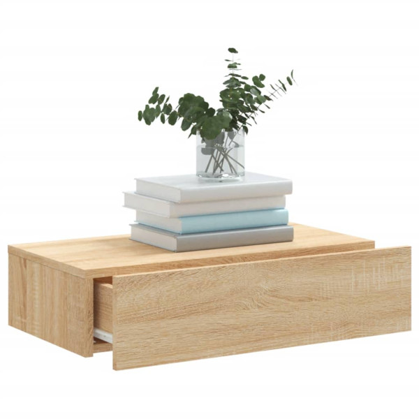 Mueble de TV con luces LED roble Sonoma 60x35x15.5 cm M 5