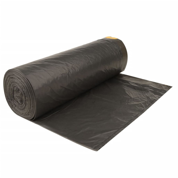 Sacos do lixo com atilhos 250 pcs 120 L preto M 4