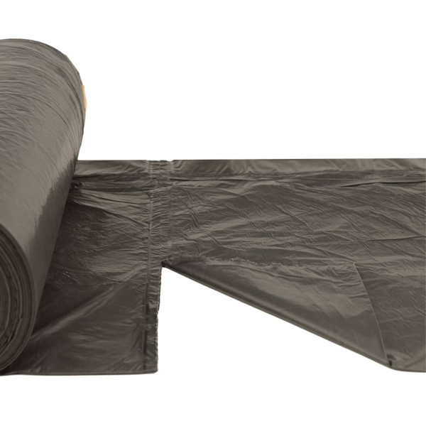 Sacos do lixo com atilhos 250 pcs 120 L preto M 5