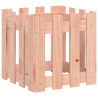 Jardinera con diseño de valla madera maciza Douglas 40x40x40 cm 4