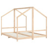 Estructura de cama infantil madera maciza de pino 2x(80x200) cm 3